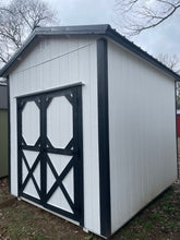 Load image into Gallery viewer, 8x10 White Utility Shed
