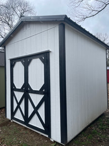 8x10 White Utility Shed
