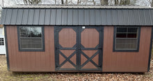 Load image into Gallery viewer, 12x20 Brown double Lofted Barn
