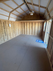 12x20 double lofted barn