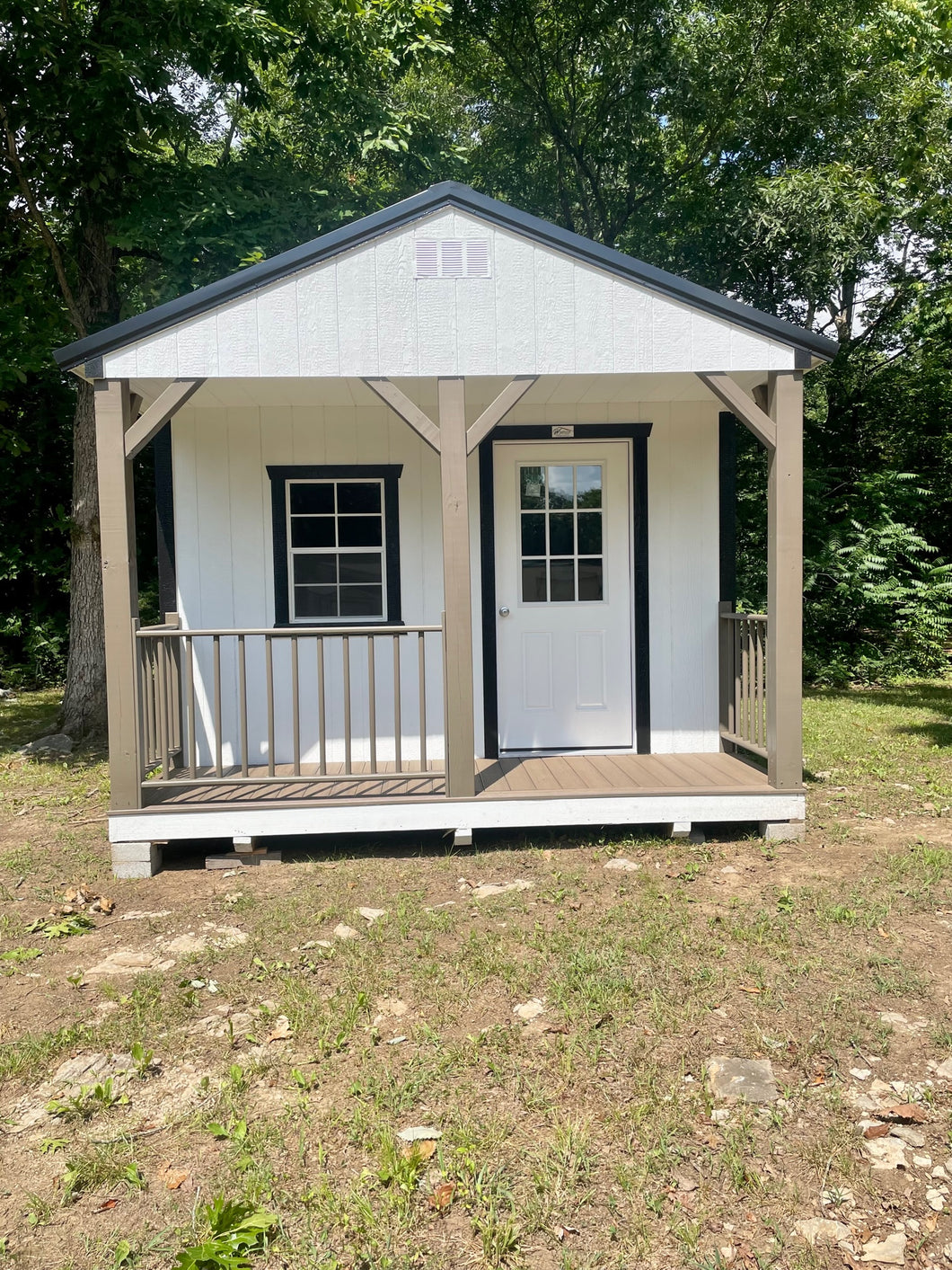 12x24 White Utility Cabin