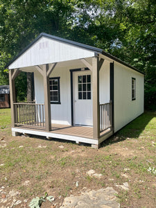 12x24 White Utility Cabin