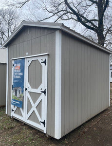 8x12 Taupe Utility Shed