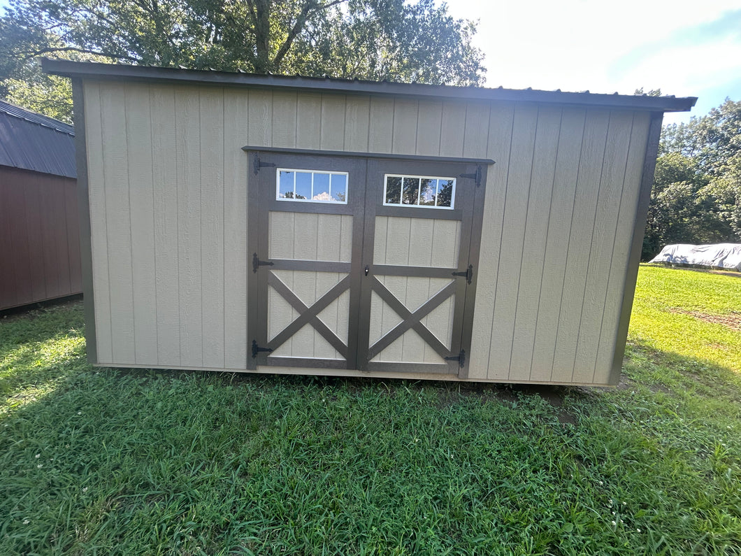 10x16 Tan Utility Building