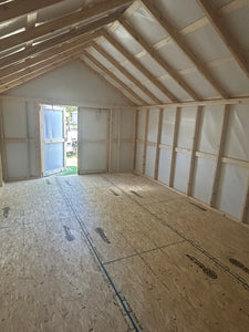 12x20 White Utility Shed