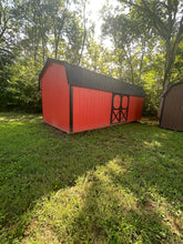 Load image into Gallery viewer, 12x24 Ruby Red Lofted Barn
