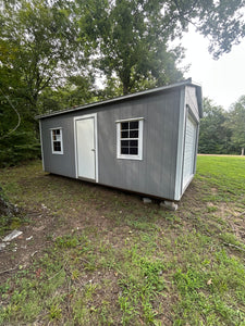 12x20 Grey Utility Garage
