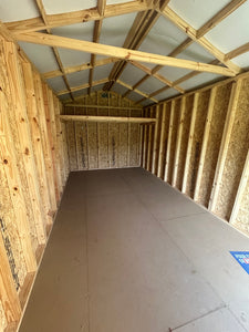 10x20 Tan Utility Shed
