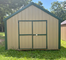 Load image into Gallery viewer, 12x20 Tan Utility Shed
