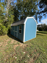 Load image into Gallery viewer, 10x16 Slate Blue Metal Barn
