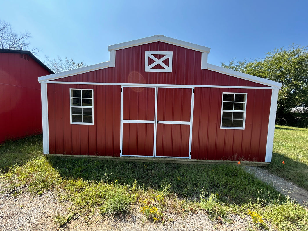 10x20 Red Western Shed