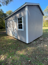 Load image into Gallery viewer, 10x16 Pewter Gray Utility Shed
